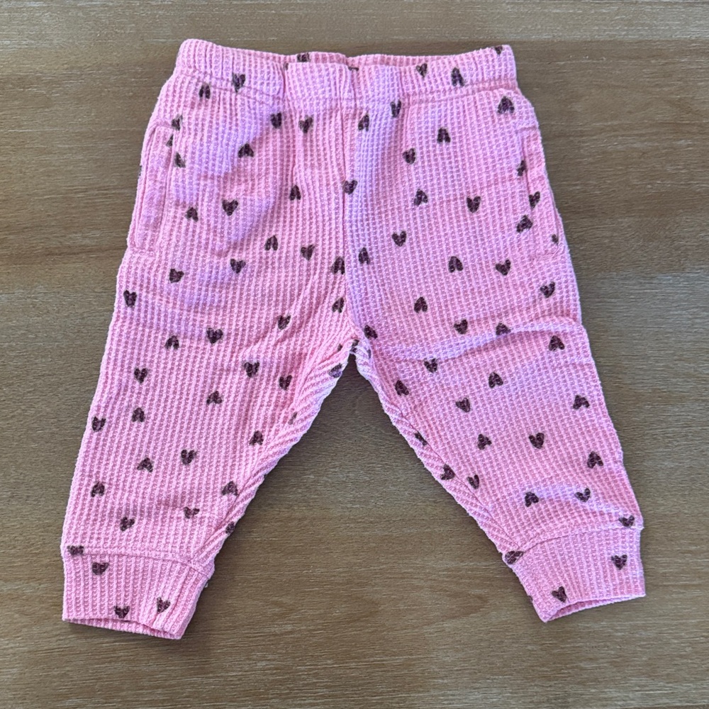 Cat & Jack Pink Heart Baby Pants